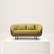 Armlehne Stoff Futon Couch zwei Sitzer Sofa